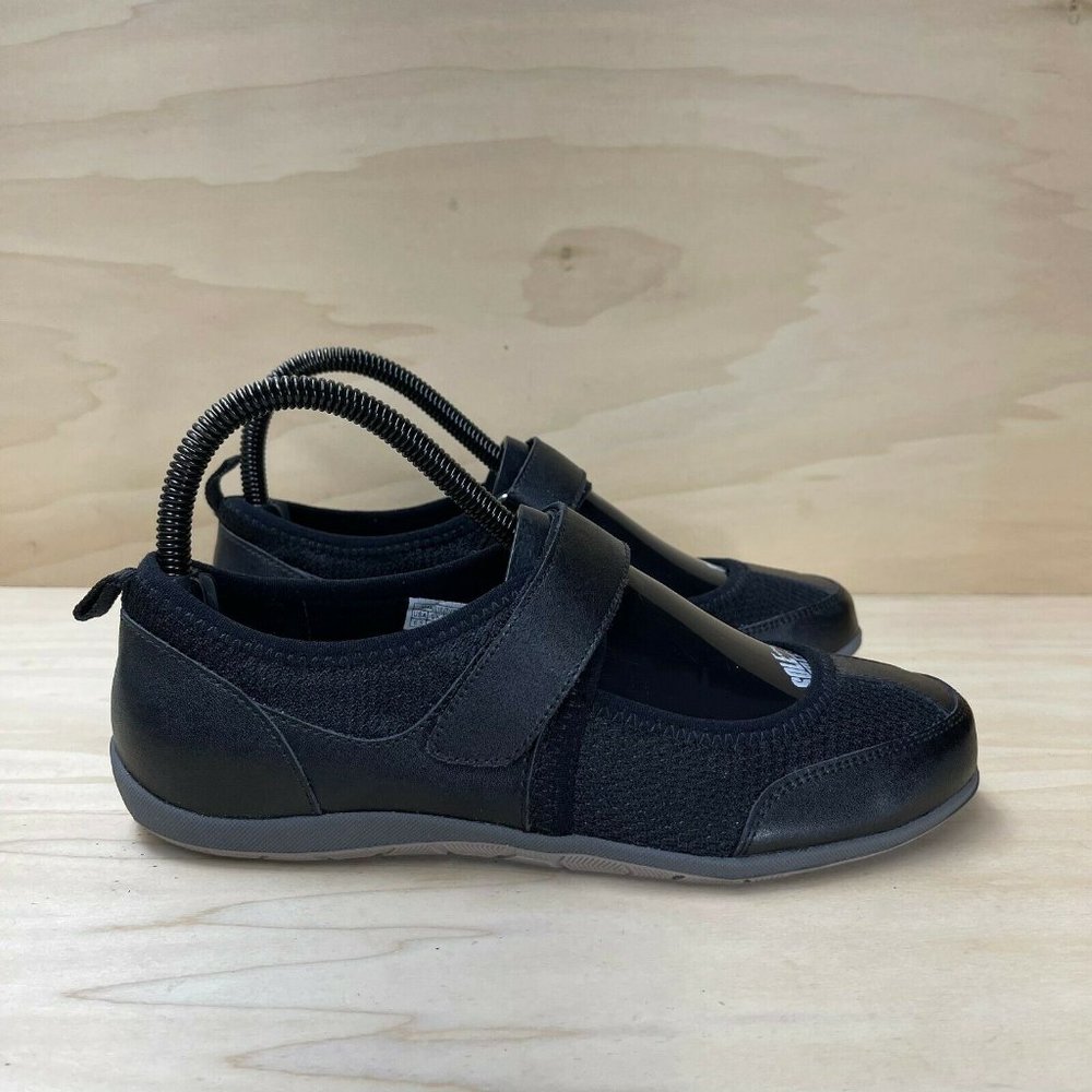 Vionic Womens 334 Ailie TVW4387 Low Top Black Flat Mary Jane Shoes Size US 6.5